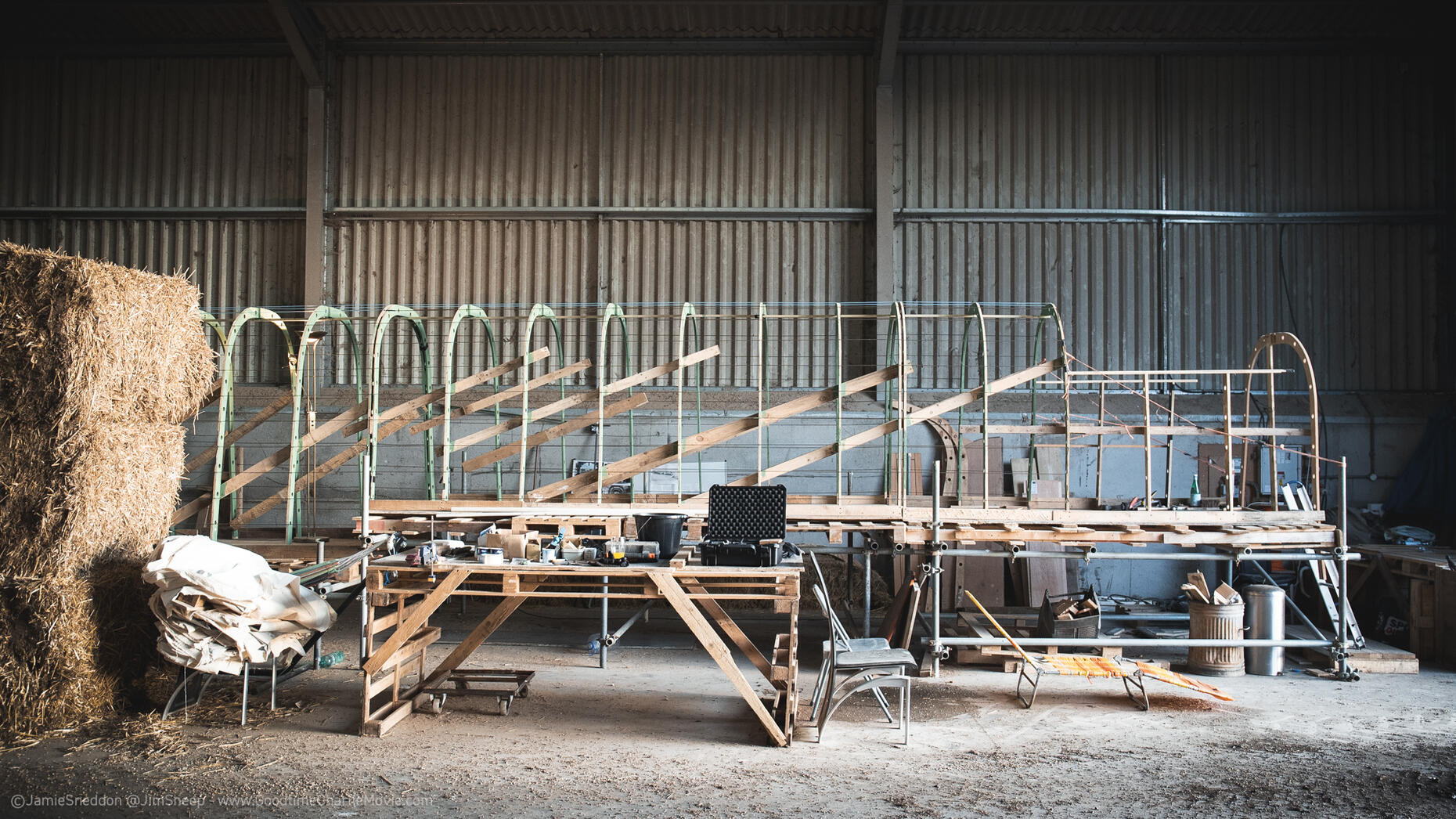 Goodtime Charlie - Replica Lancaster Bomber set designed & built by Jamie Sneddon